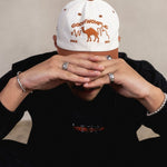 SAHARA 2-TONE BROWN/WHITE CAP - CODDIWOMPLE