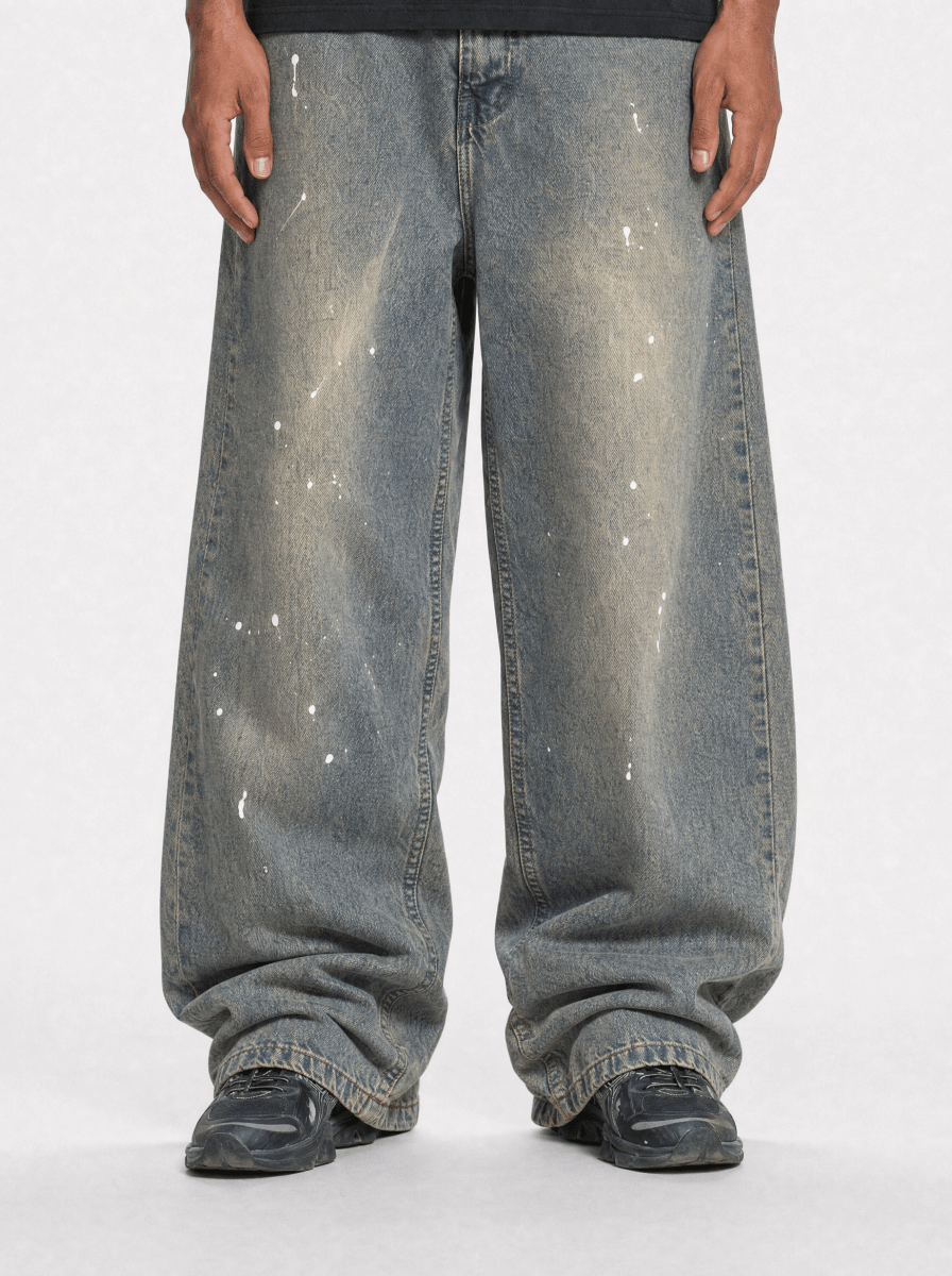 STAINED BAGGY JEANS - CODDIWOMPLE