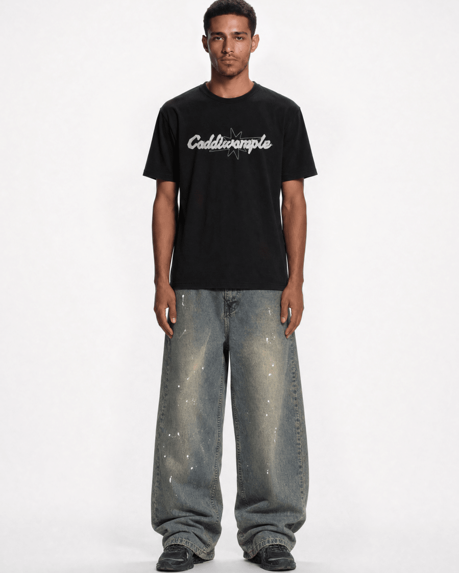 STAINED BAGGY JEANS - CODDIWOMPLE