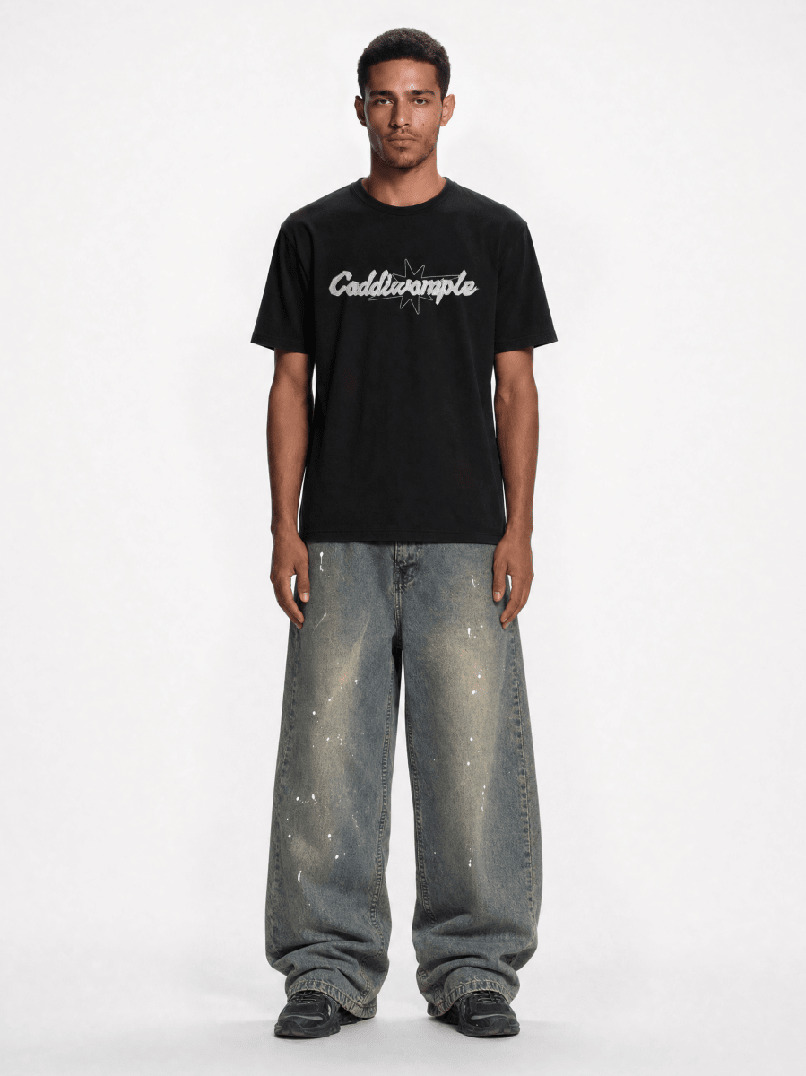 STAINED BAGGY JEANS - CODDIWOMPLE