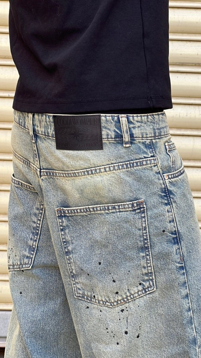 STAINED BAGGY JEANS - CODDIWOMPLE