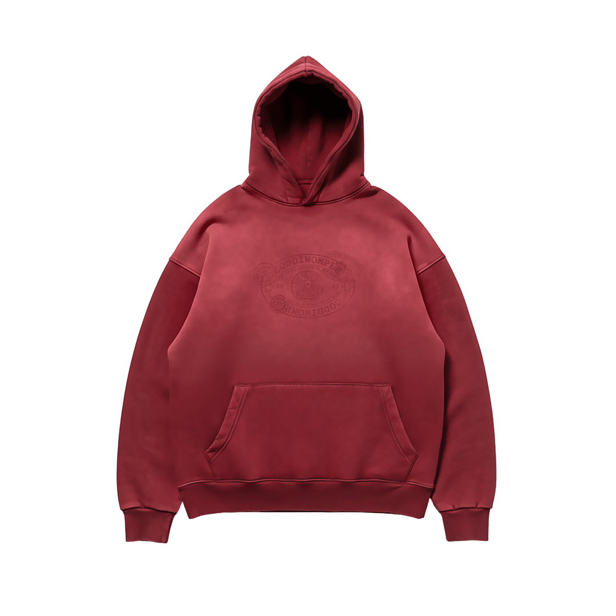 STAMP WASHED HOODIE - CODDIWOMPLE