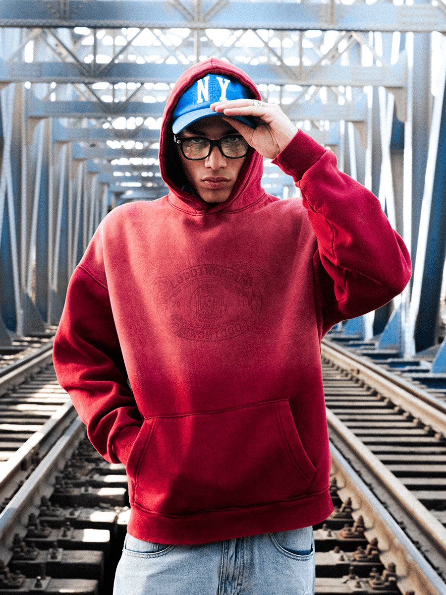 STAMP WASHED HOODIE - CODDIWOMPLE