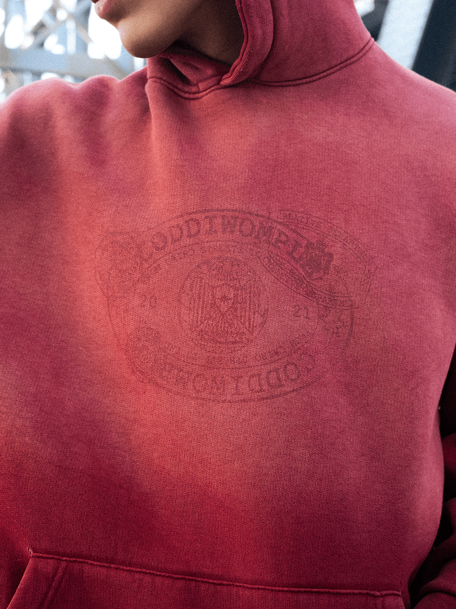 STAMP WASHED HOODIE - CODDIWOMPLE