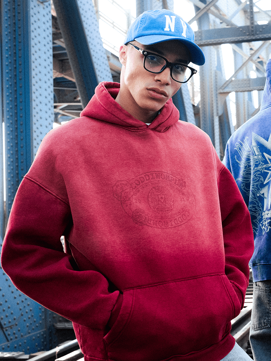 STAMP WASHED HOODIE - CODDIWOMPLE