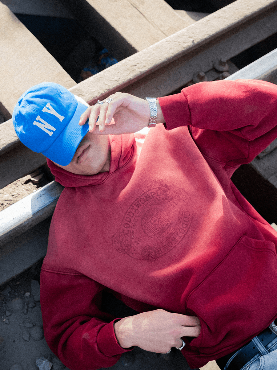 STAMP WASHED HOODIE - CODDIWOMPLE