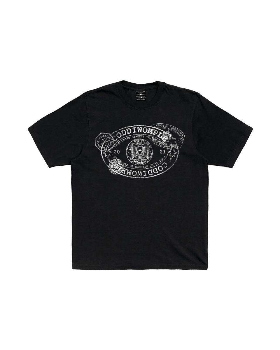 STAMPS BLACK TEE - CODDIWOMPLE