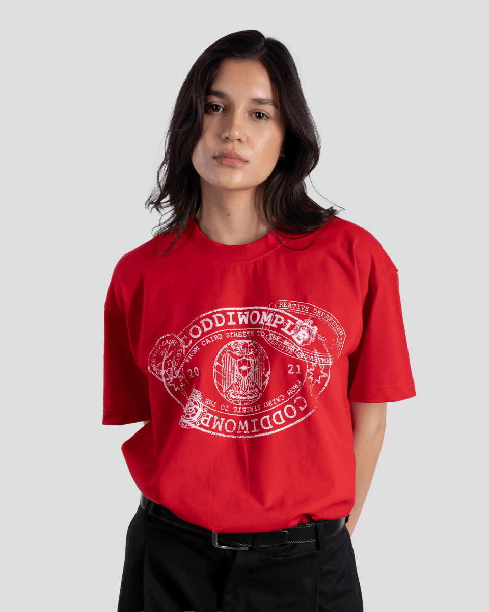 STAMPS RED TEE - CODDIWOMPLE