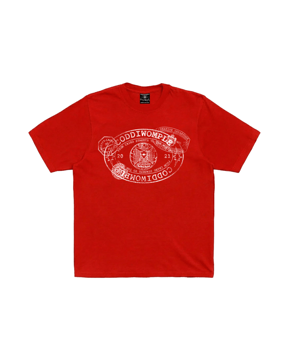 STAMPS RED TEE - CODDIWOMPLE