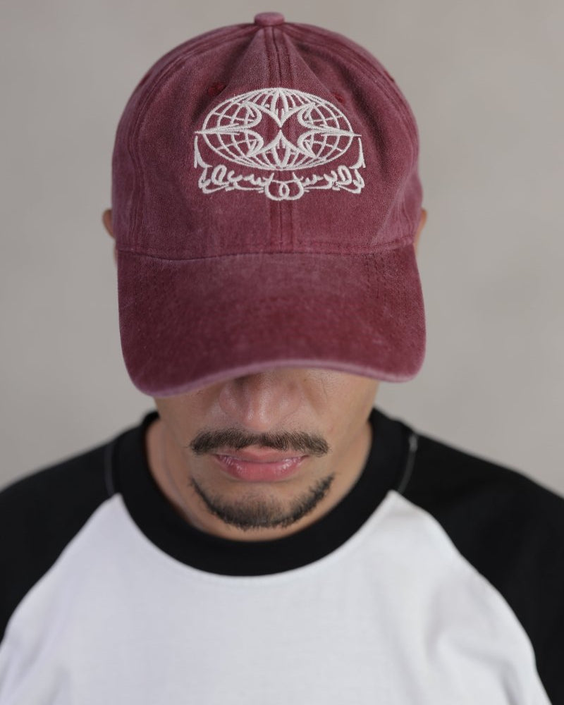 STENCIL WASHED PLUM CAP - CODDIWOMPLE