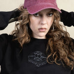 STENCIL WASHED PLUM CAP - CODDIWOMPLE