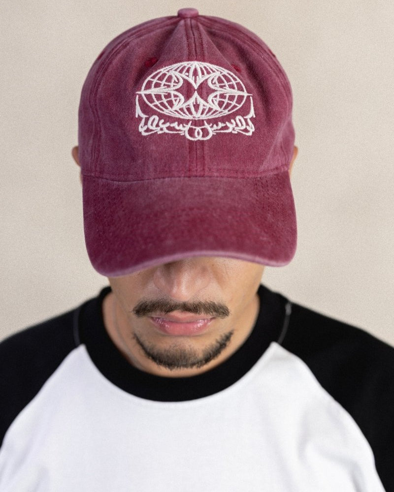 STENCIL WASHED PLUM CAP - CODDIWOMPLE