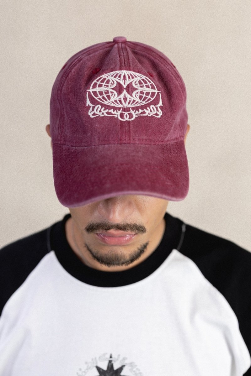 STENCIL WASHED PLUM CAP - CODDIWOMPLE
