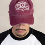 STENCIL WASHED PLUM CAP - CODDIWOMPLE