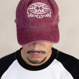 STENCIL WASHED PLUM CAP - CODDIWOMPLE