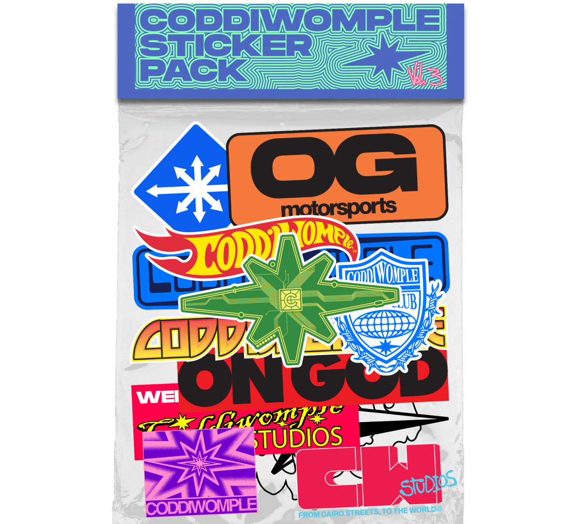 STICKER PACK VOL.3 - CODDIWOMPLE