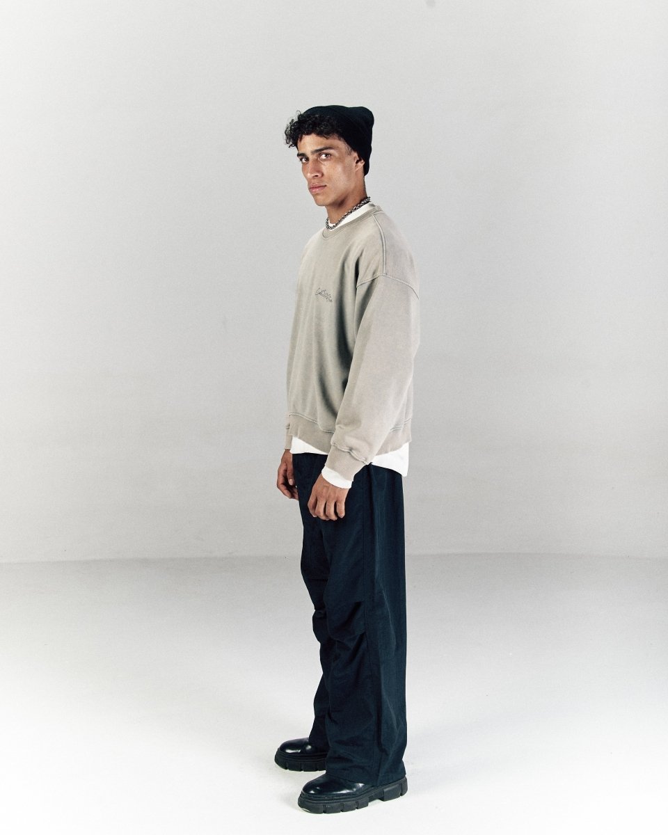 SUNFADED SILVER CREWNECK - CODDIWOMPLE