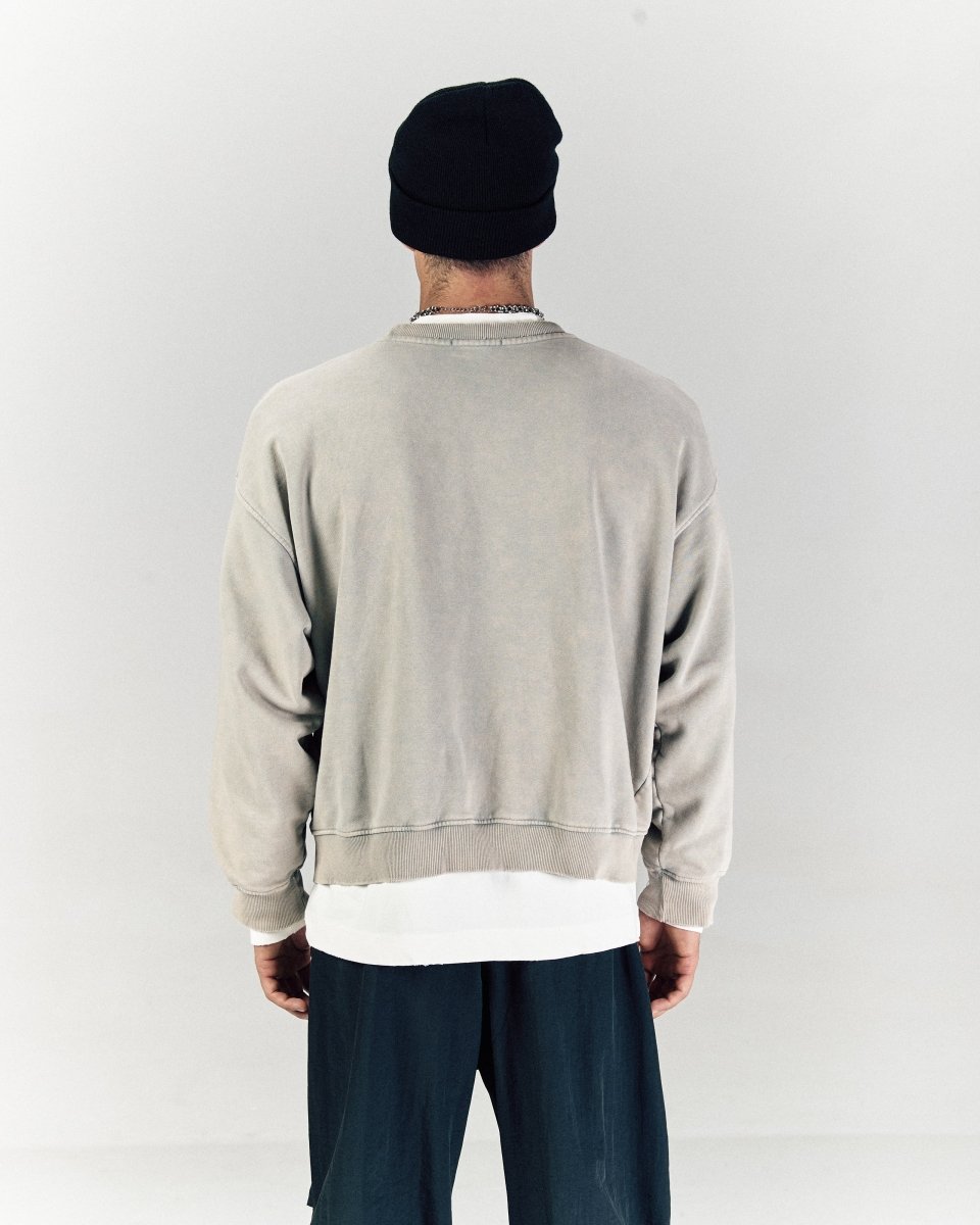 SUNFADED SILVER CREWNECK - CODDIWOMPLE