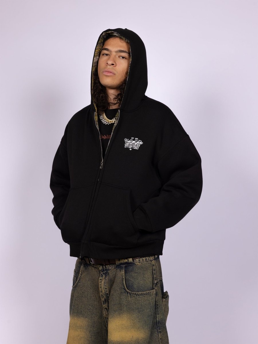 TARTAN REVERSIBLE ZIP - UP JACKET - CODDIWOMPLE