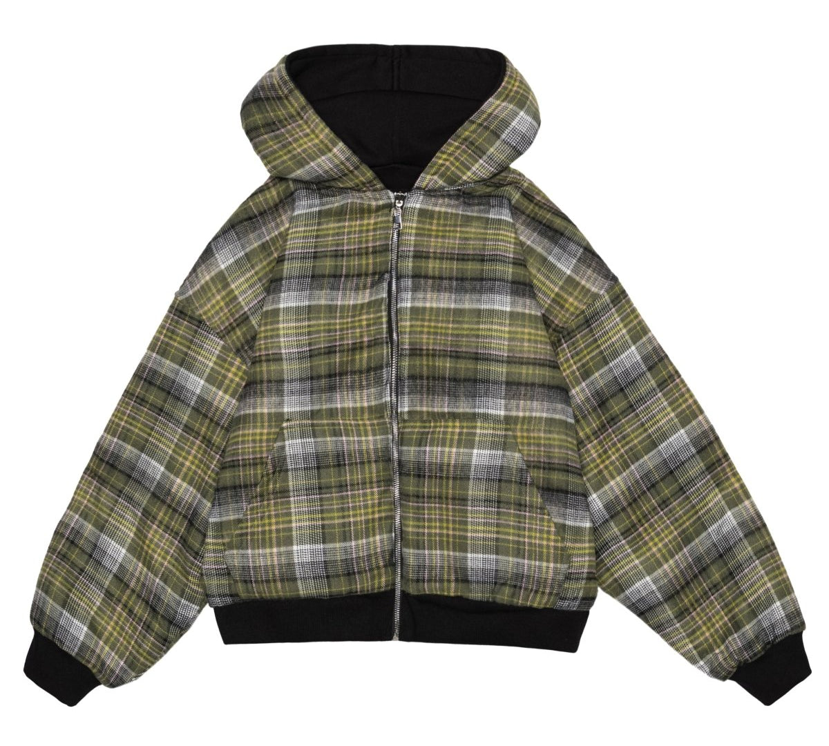 TARTAN REVERSIBLE ZIP - UP JACKET - CODDIWOMPLE