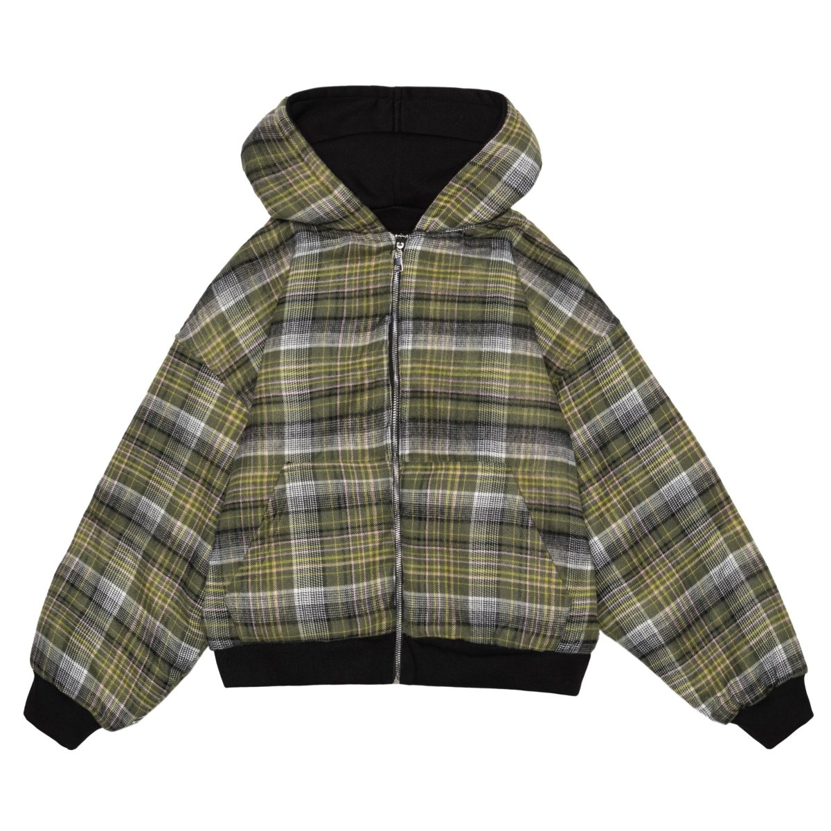 TARTAN REVERSIBLE ZIP - UP JACKET - CODDIWOMPLE