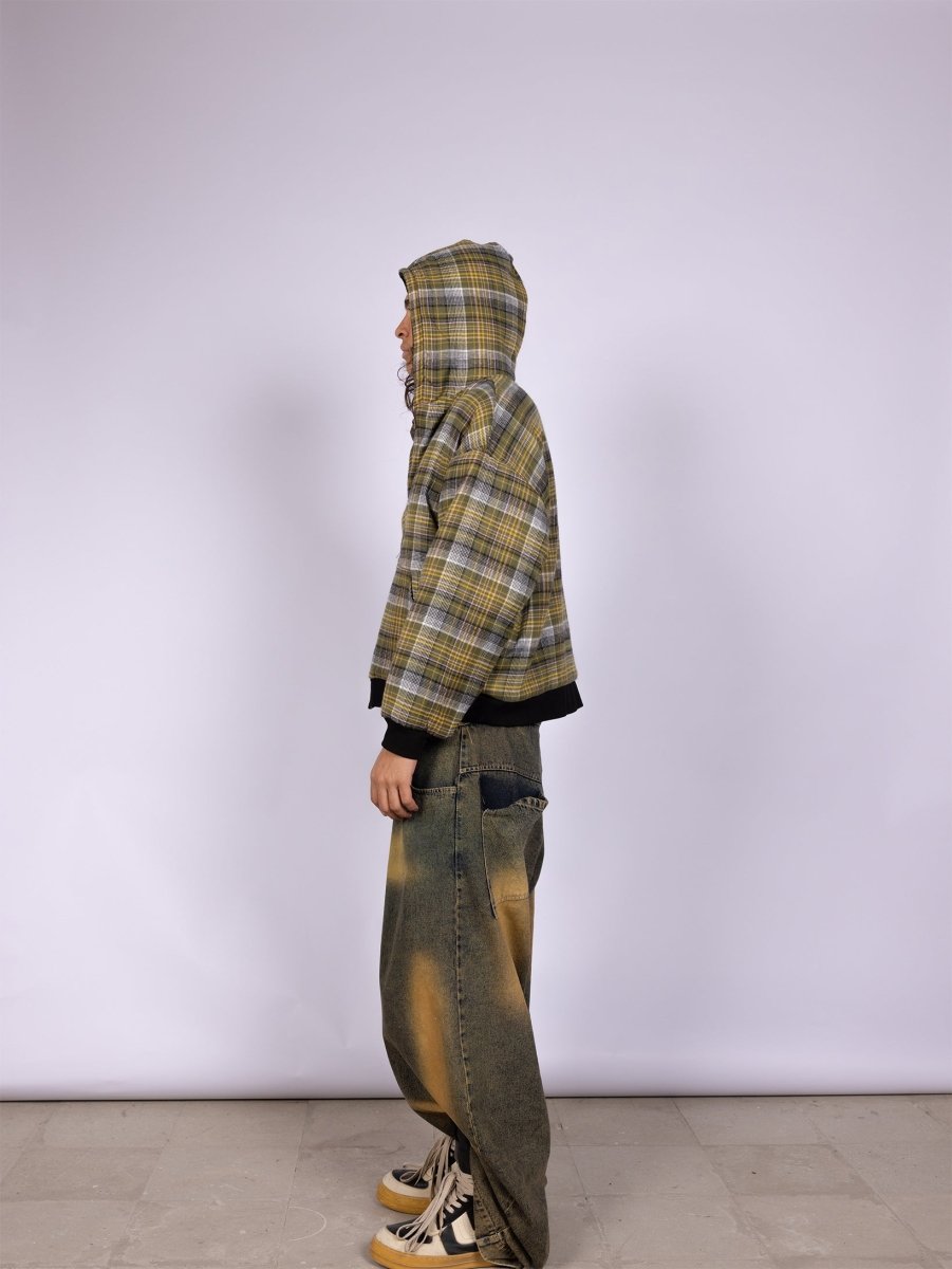 TARTAN REVERSIBLE ZIP - UP JACKET - CODDIWOMPLE