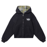 TARTAN REVERSIBLE ZIP - UP JACKET - CODDIWOMPLE