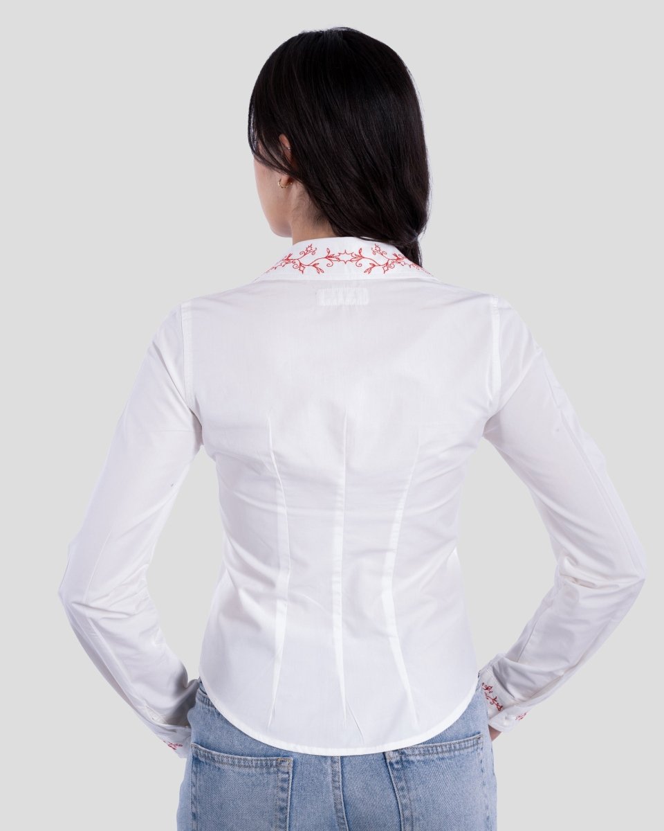VINES WOMEN FITTED SHIRT - CODDIWOMPLE