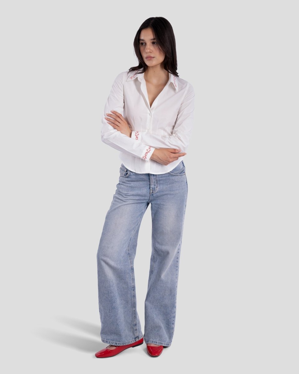 VINES WOMEN FITTED SHIRT - CODDIWOMPLE